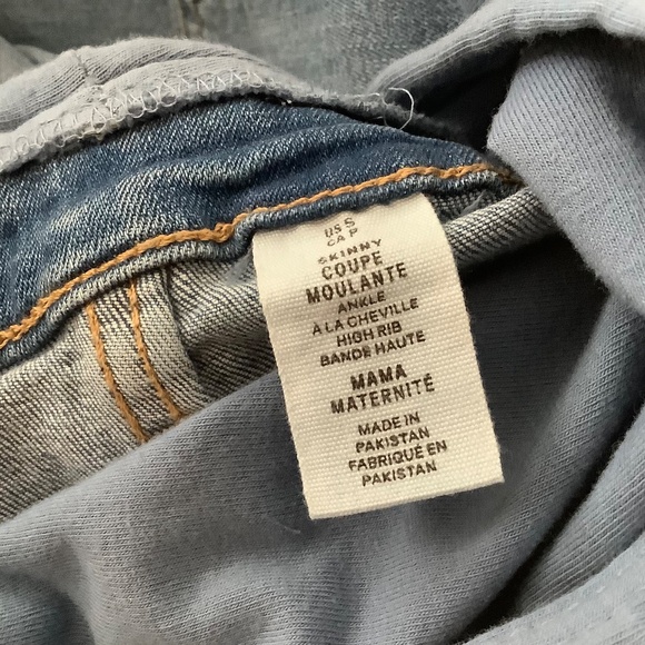 h&m distressed maternity jeans mama maternity size small - Picture 3 of 3